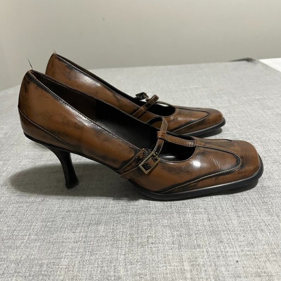 Ferra Giacomo Brown Pumps Size 8M - Picture 7 of 13